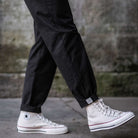 model wearing paradaiza pinch chinos 