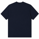 Navy blue t-shirt on a white background