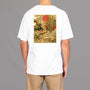 Oversized Paradise Back Print T-Shirt|White