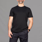 Basic Crewneck T-Shirt|Black - Paradaiza