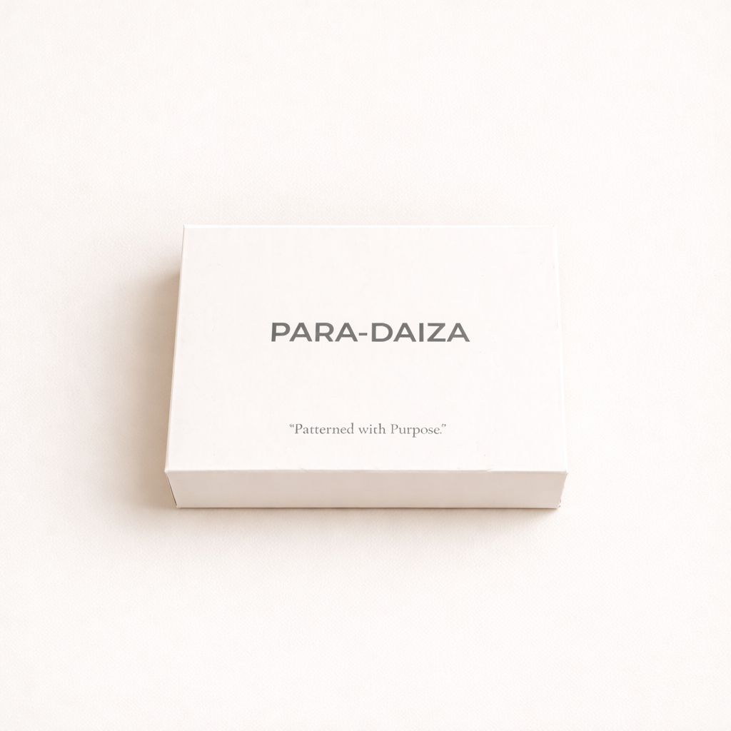 White box with 'PARA-DAIZA' branding on a white background
