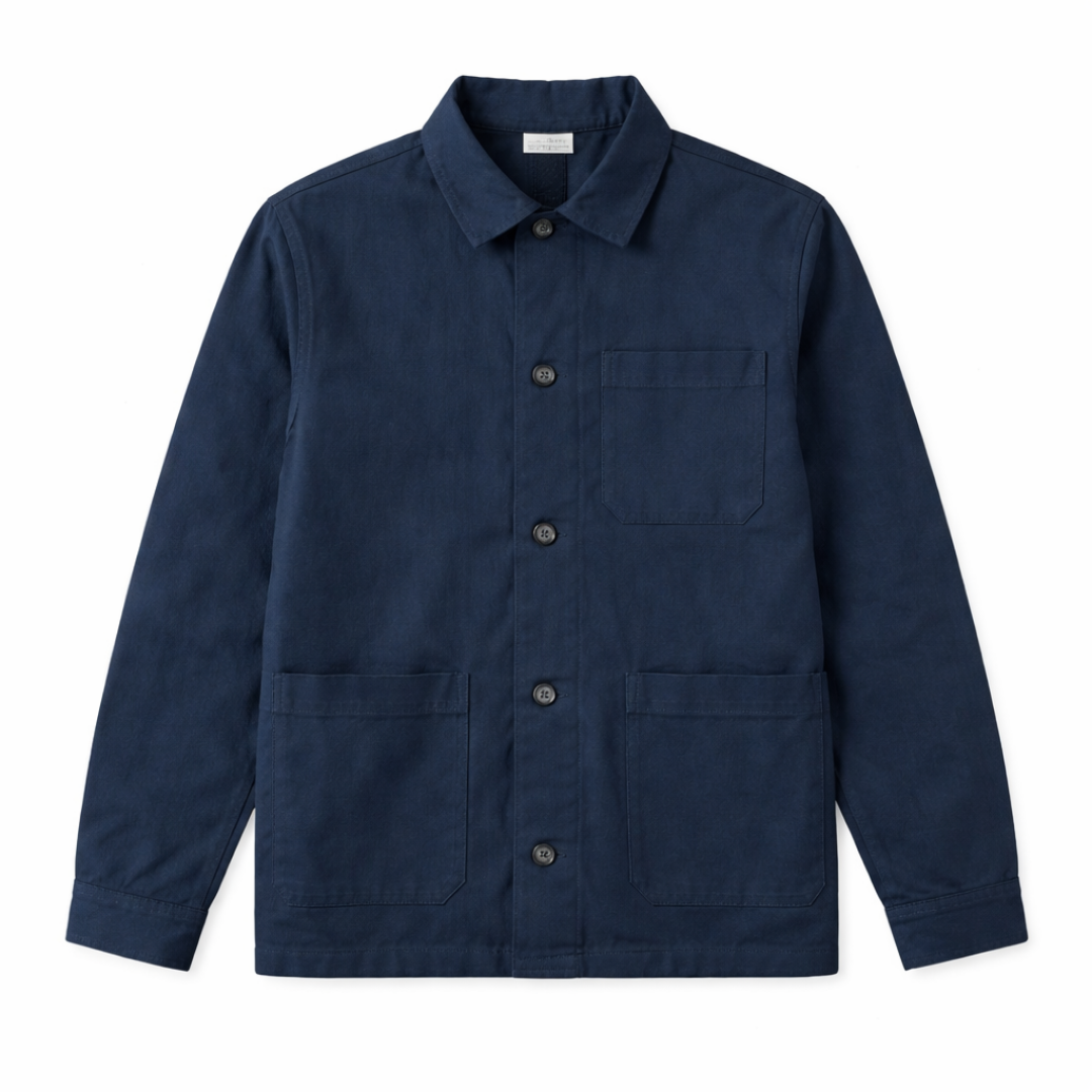 Paradaiza navy-colored worker jacket with long sleeves