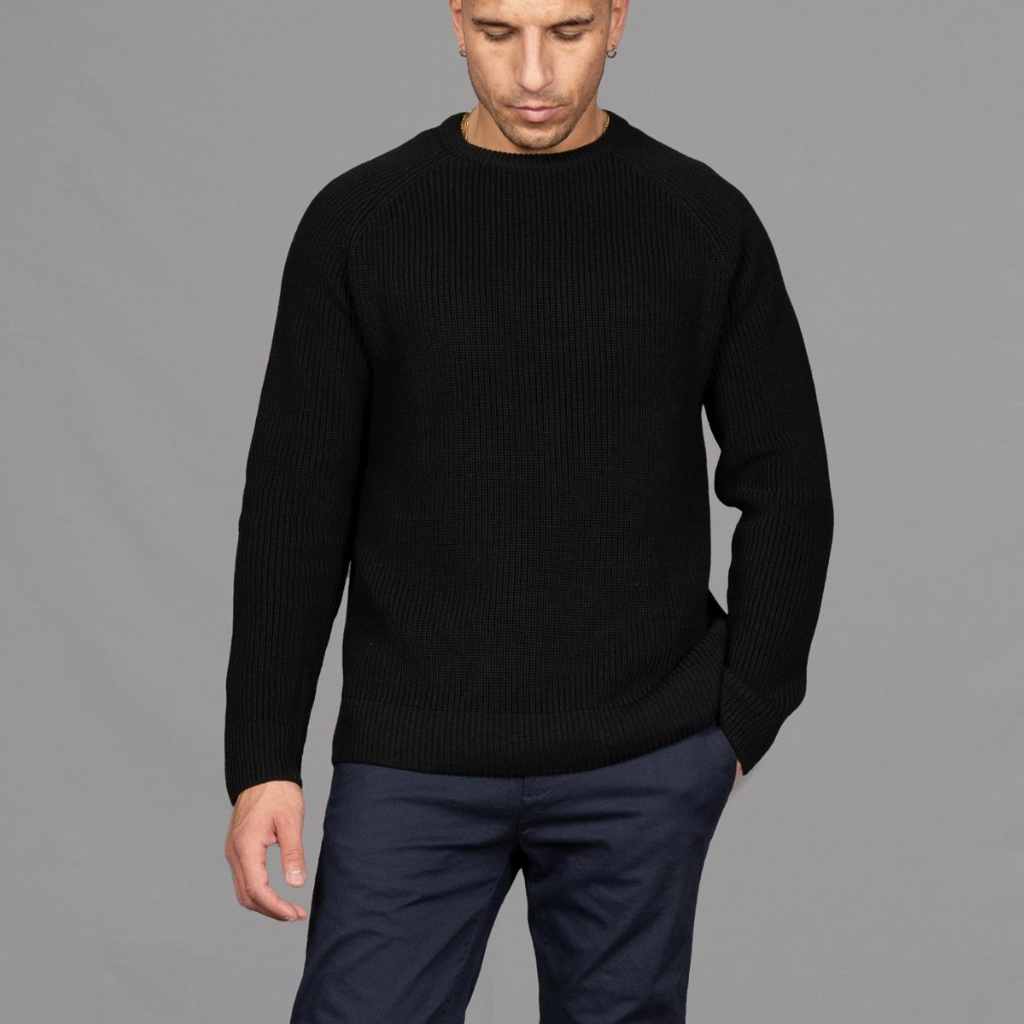 Fisherman Knit|Black - Paradaiza