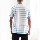 MODEL WEARS PARA-DAIZA STRIPED T-SHIRT