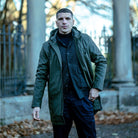 model  wears Paradaiza Parka Khaki 