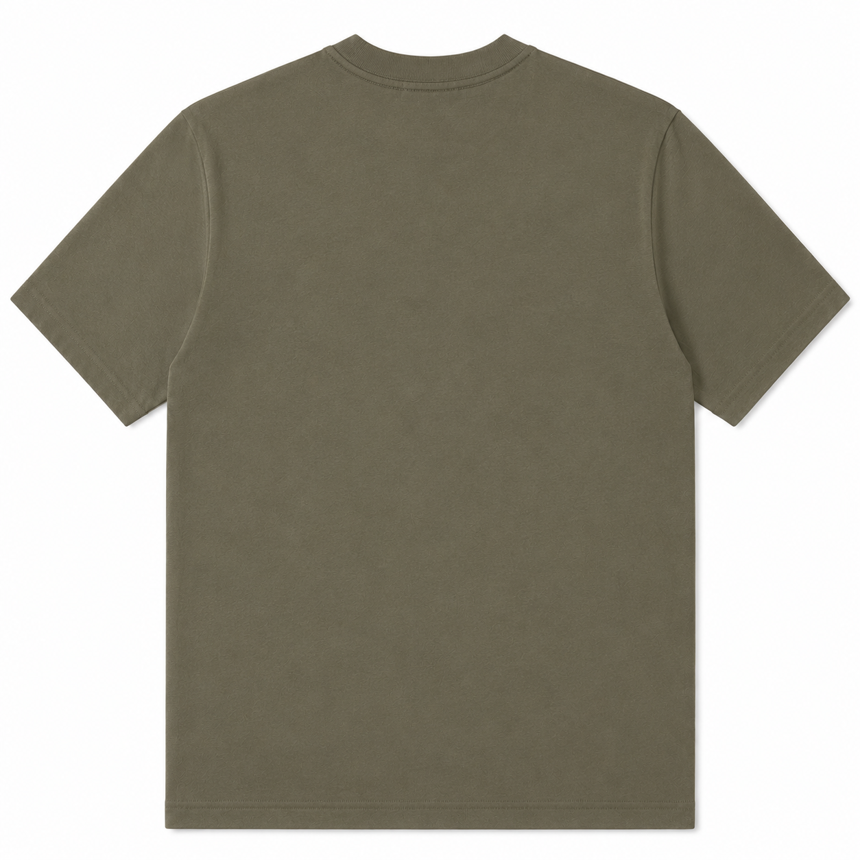 Plain green t-shirt on a white background