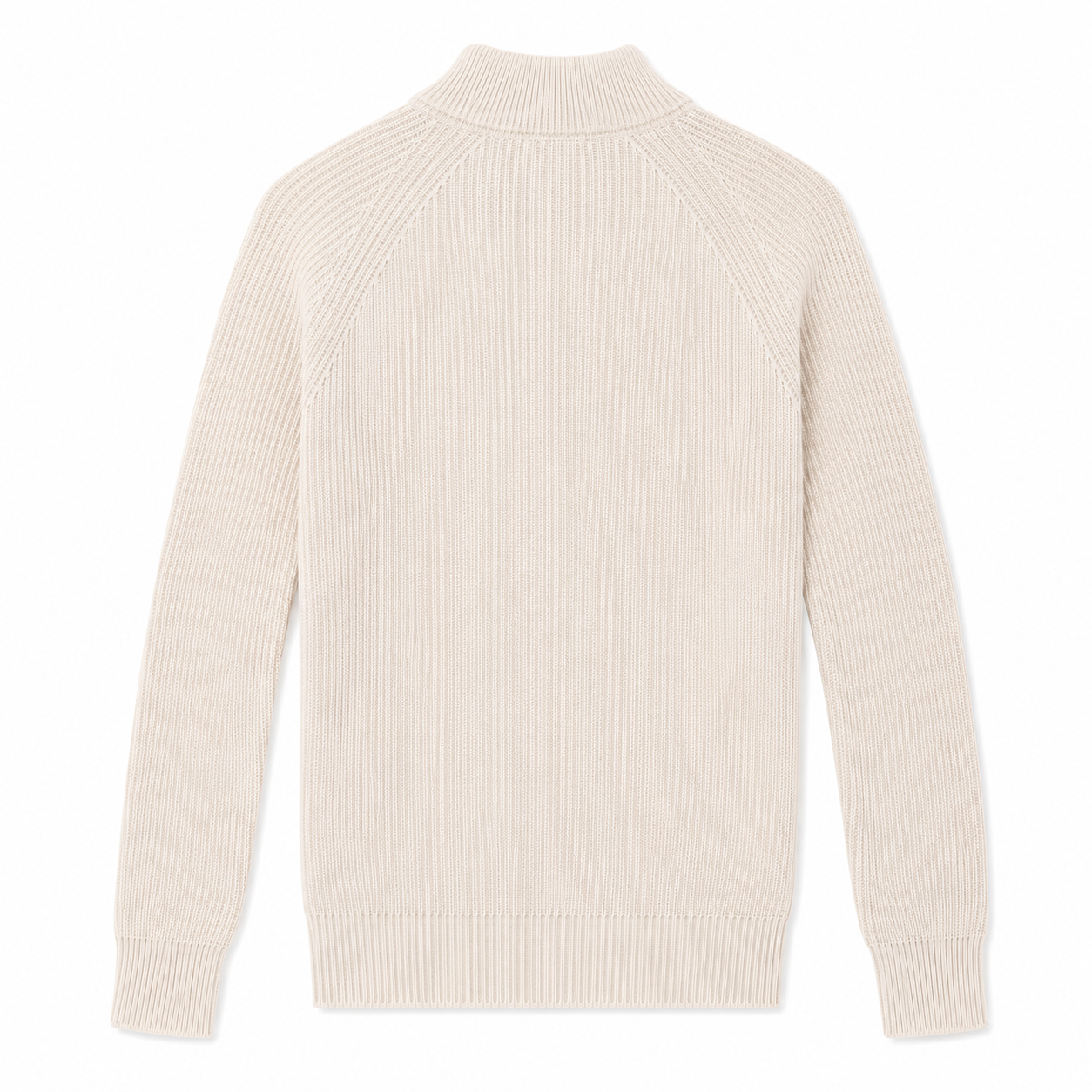 Paradaiza Beige ribbed sweater on a white background
