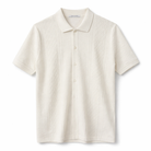 Paradaiza Ivory  short-sleeve knitted polo shirt 