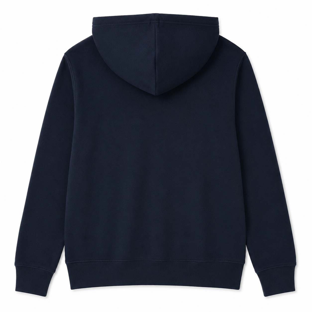 Paradaiza Navy blue hoodie shown from the back on a white background