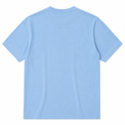 Paradaiza  blue t-shirt with a small logo on a white background