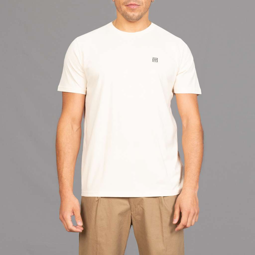 Classic Fit organic crew neck T-Shirt natural colour