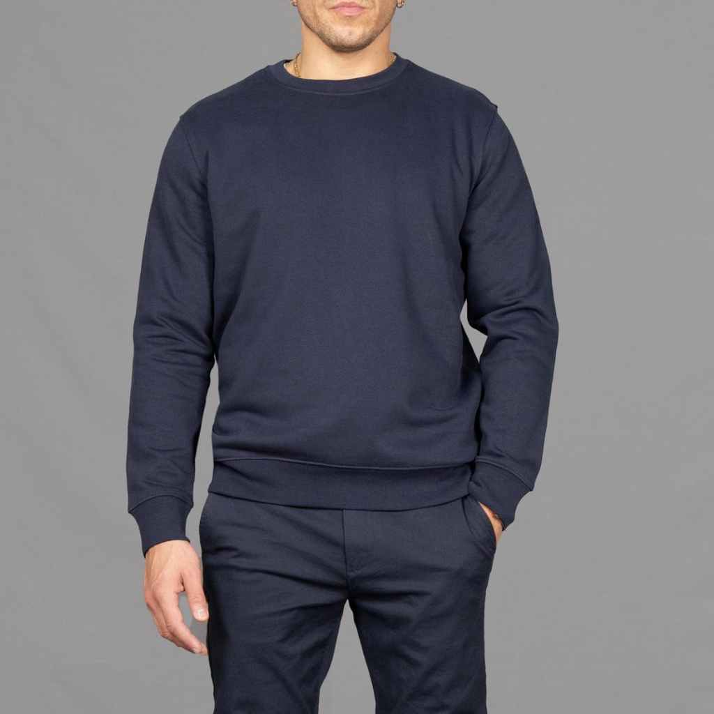 Para-Daiza | Navy Crew neck sweatshirt