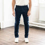 Cotton Twill Stretch Chino | Navy