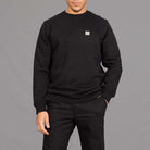 Crew Maze Sweatshirt | Black by PARA-DAIZA