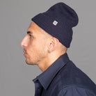 Para-daiza beanie Marino wool navy