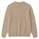 Beige sweater on a white background