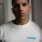 paradaiza relaxed fit graphic tee in white