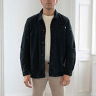 model wears paradaiza cord overshirt  