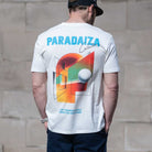 paradaiza relaxed fit graphic tee in white