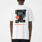model wearing paradaiza white graphic tee