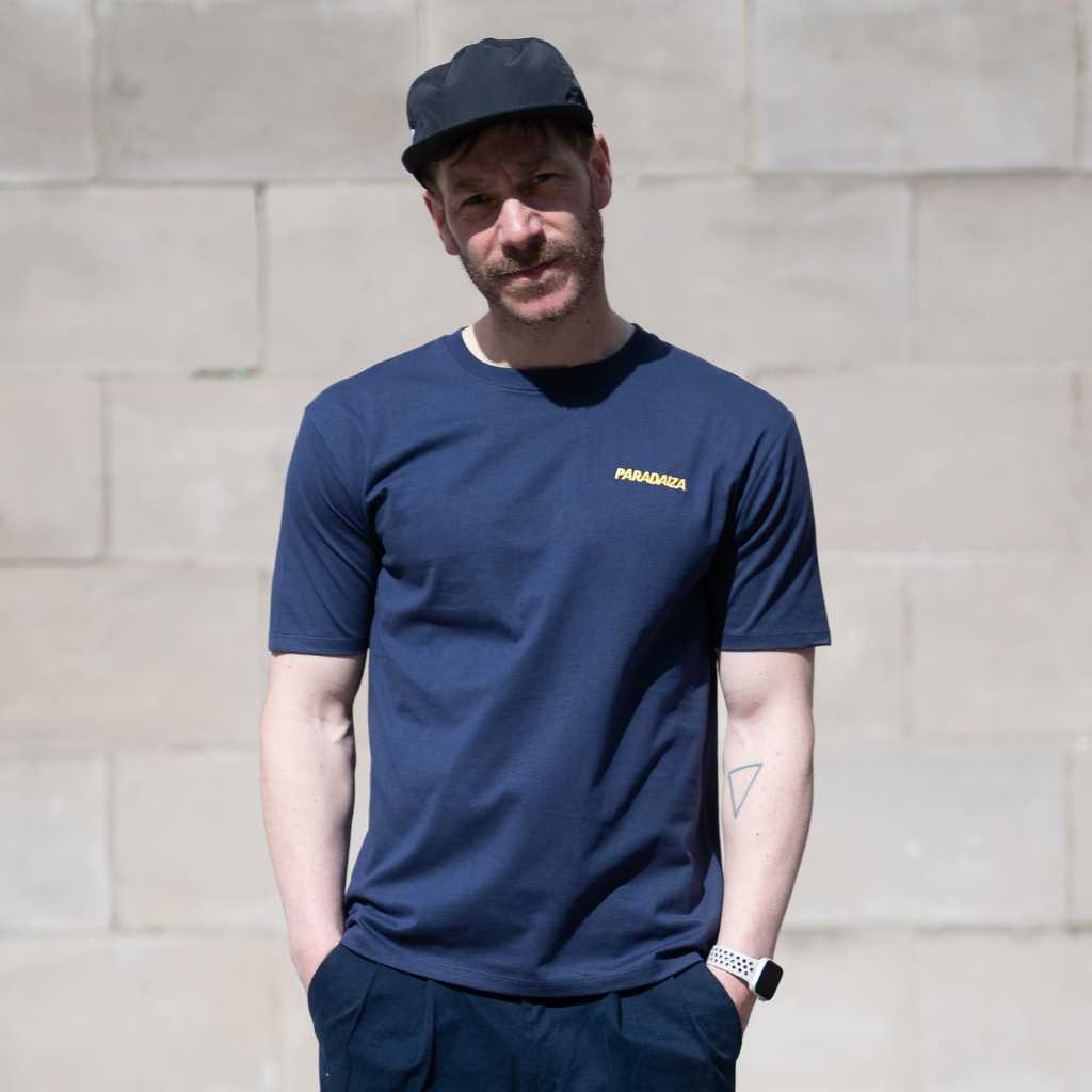 paradaiza relaxed fit tee in navy